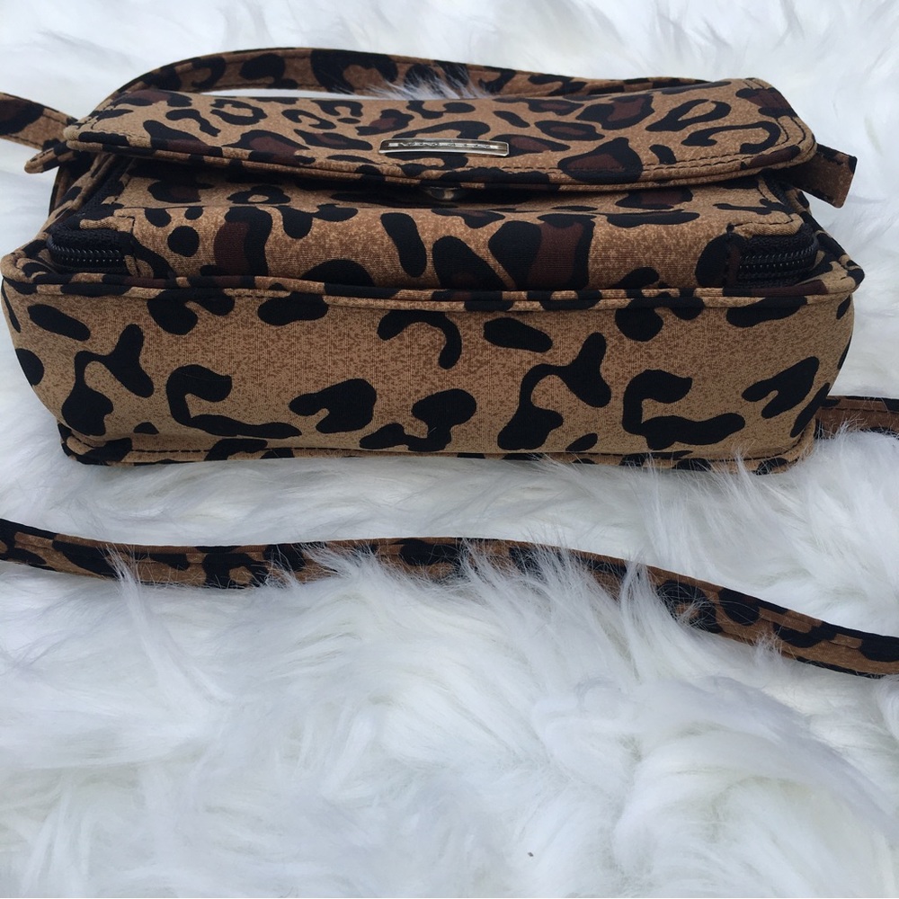 🛑 SOLD Evan Picone Crossbody Flap Handbag Purse Cheetah Animal Print Adjustable - Picture 7 of 13